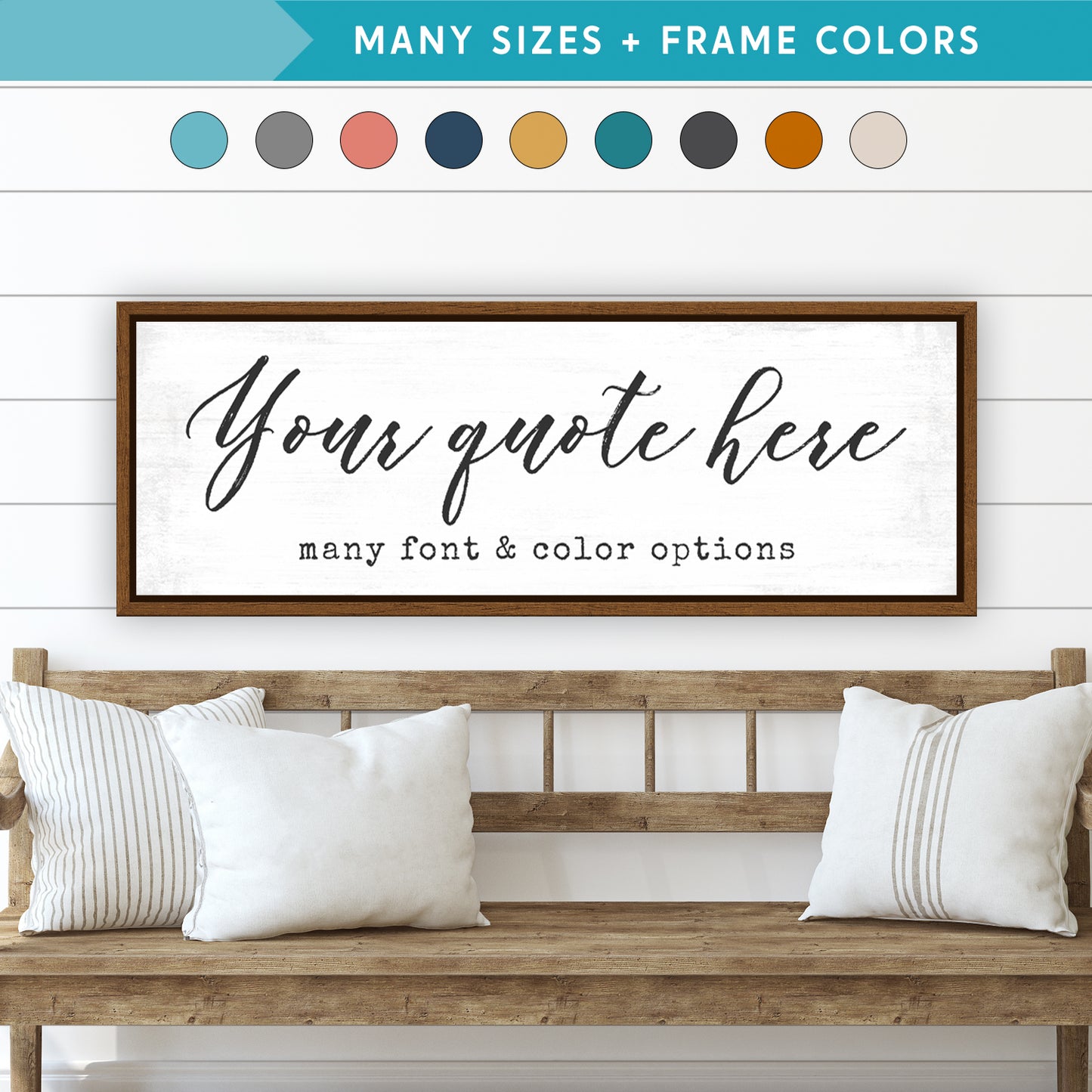 Custom Text on Canvas Wall Art for Personalized Gifts