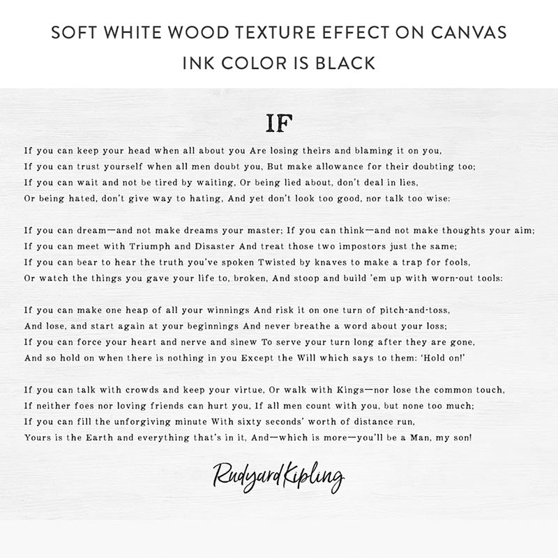 If by Rudyard Kipling
