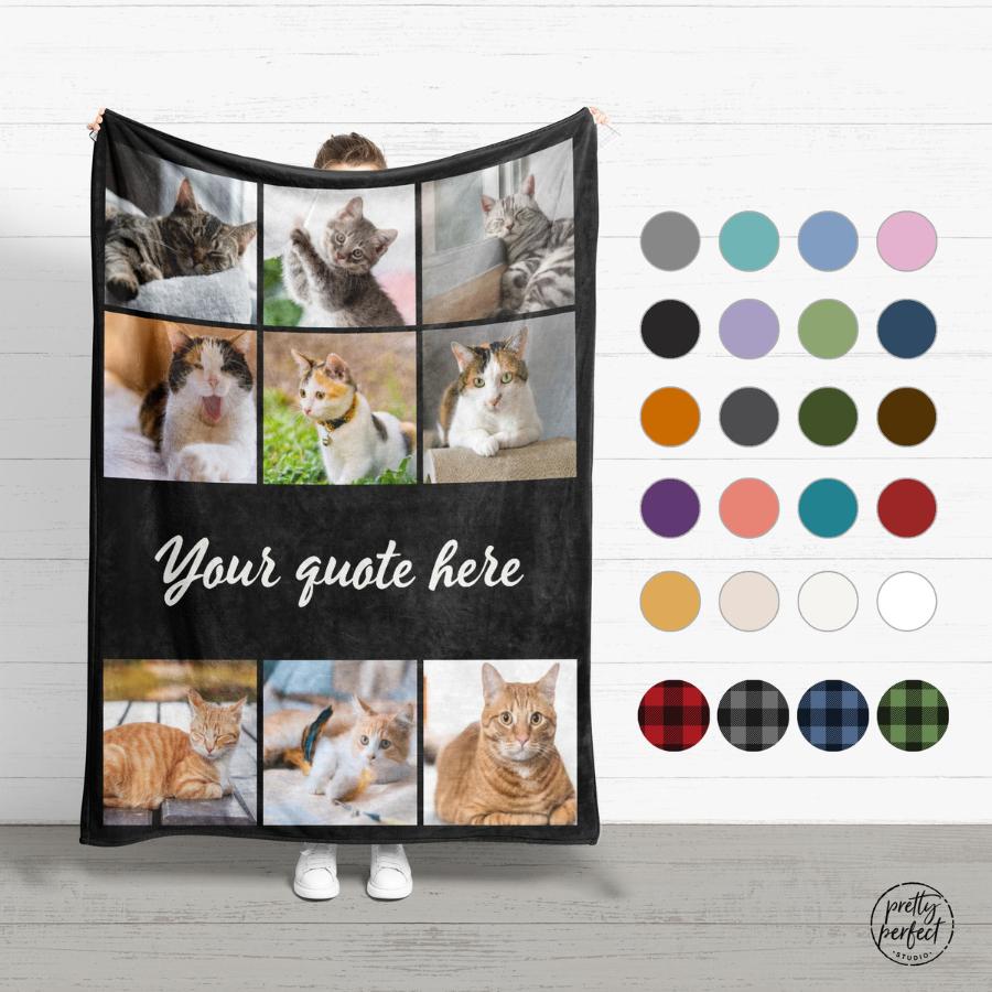 Custom Pet Photo Blanket