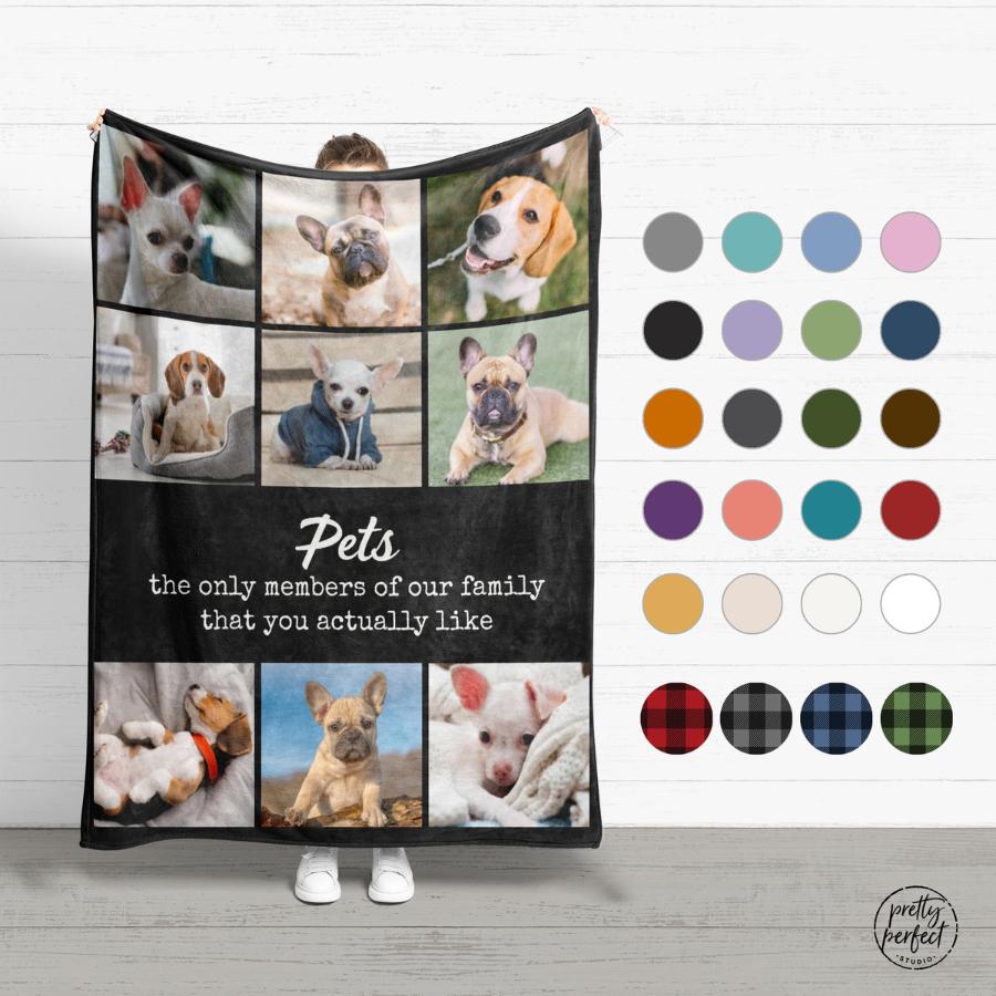 Custom Pet Photo Blanket