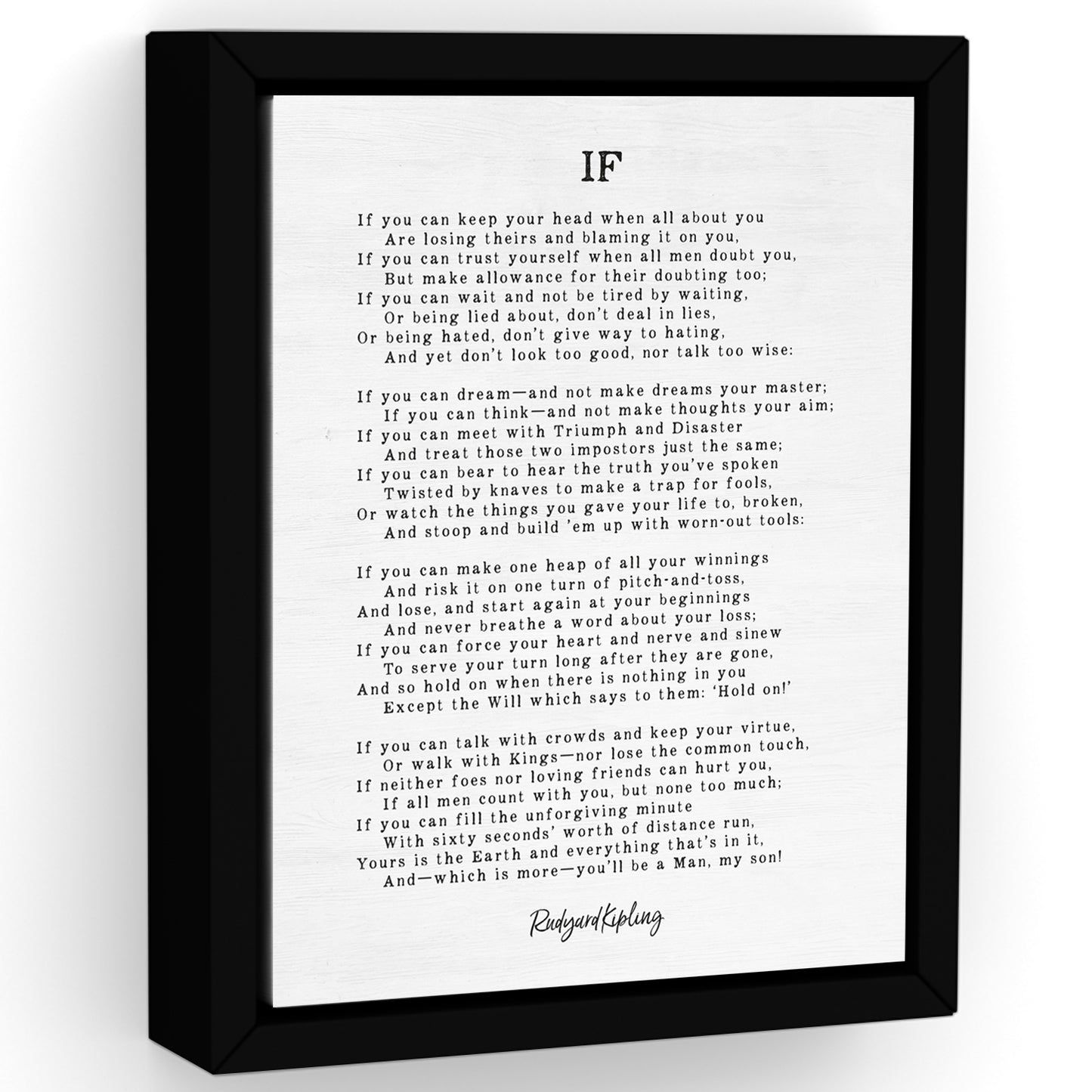 If Poem By Rudyard Kipling
