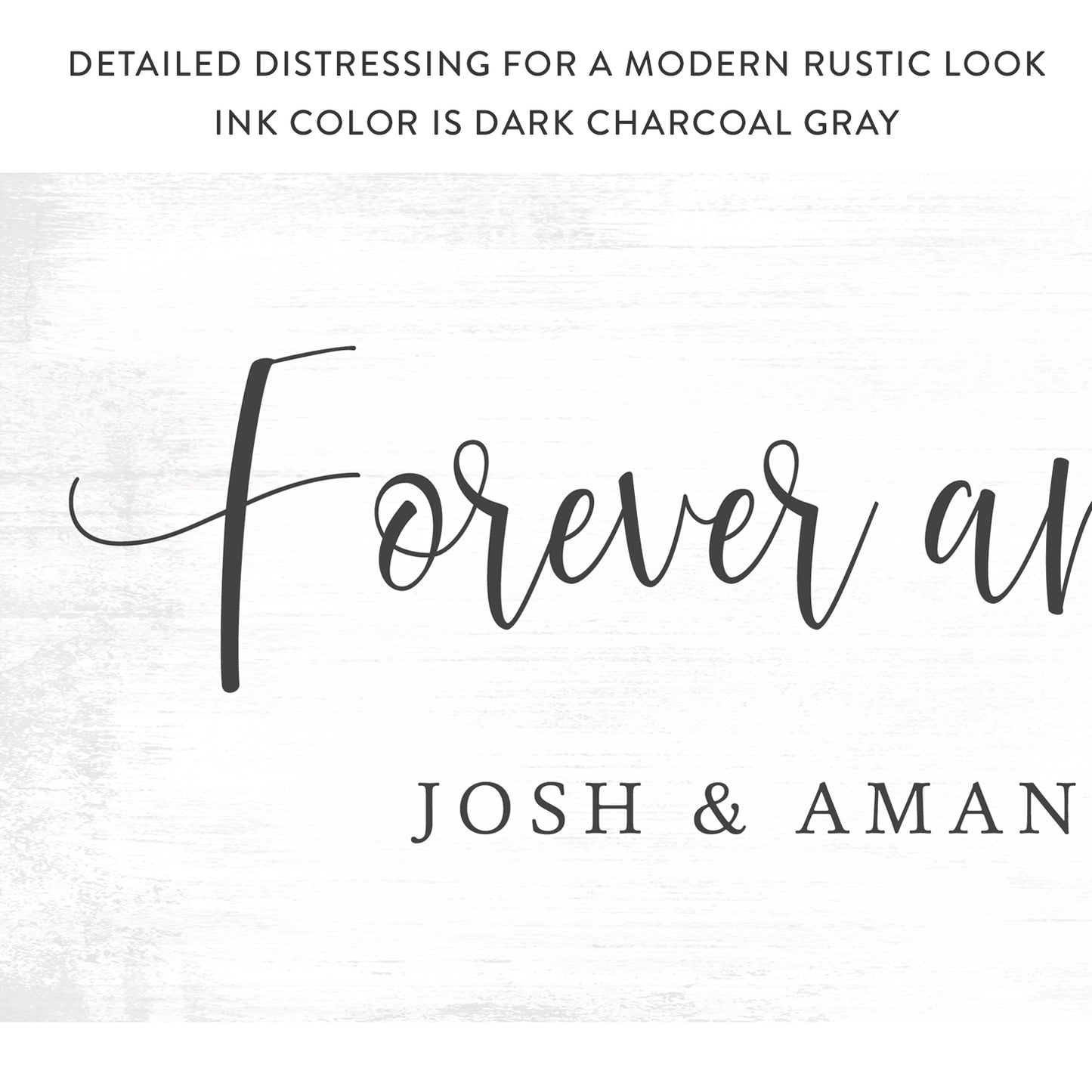 Forever And Ever Amen Personalized Canvas Wall Art