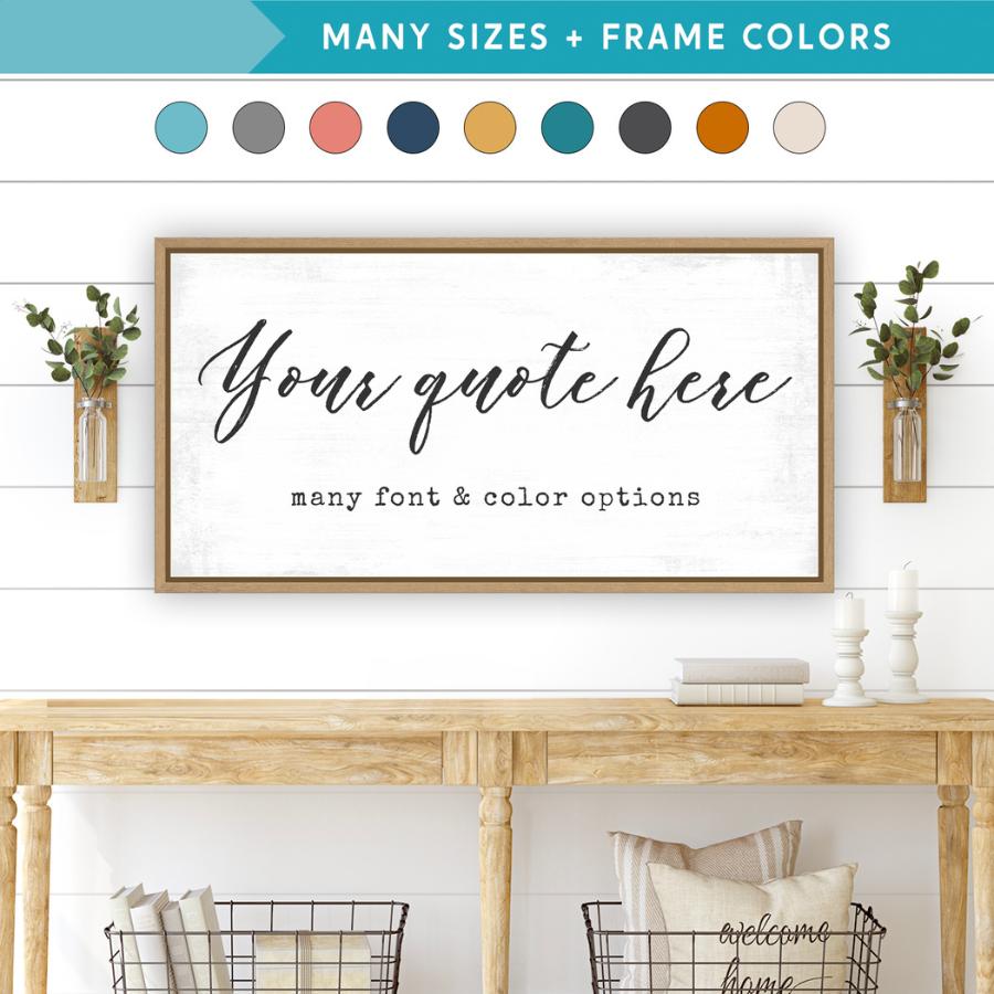 Personalize Canvas Prints With Words