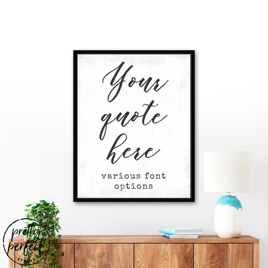 Personalize Canvas Prints With Words