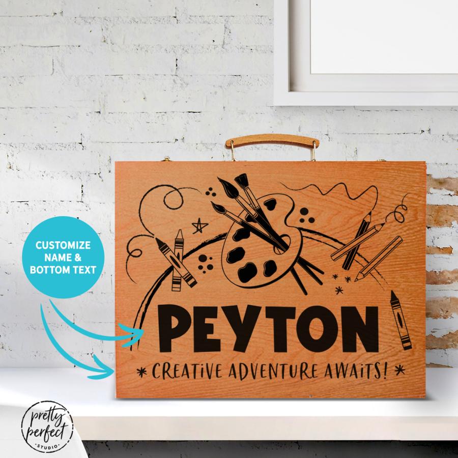 Personalized Art Kit, Gift for Kid Artists