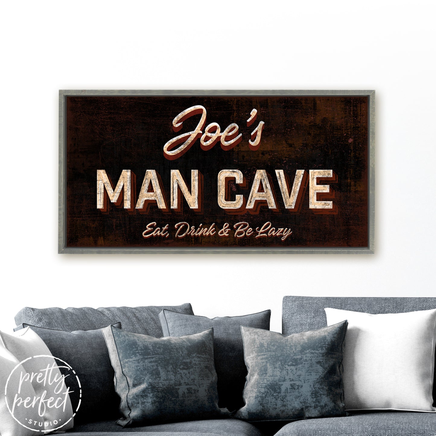 Man Cave Sign - Eat, Drink, & Be Lazy