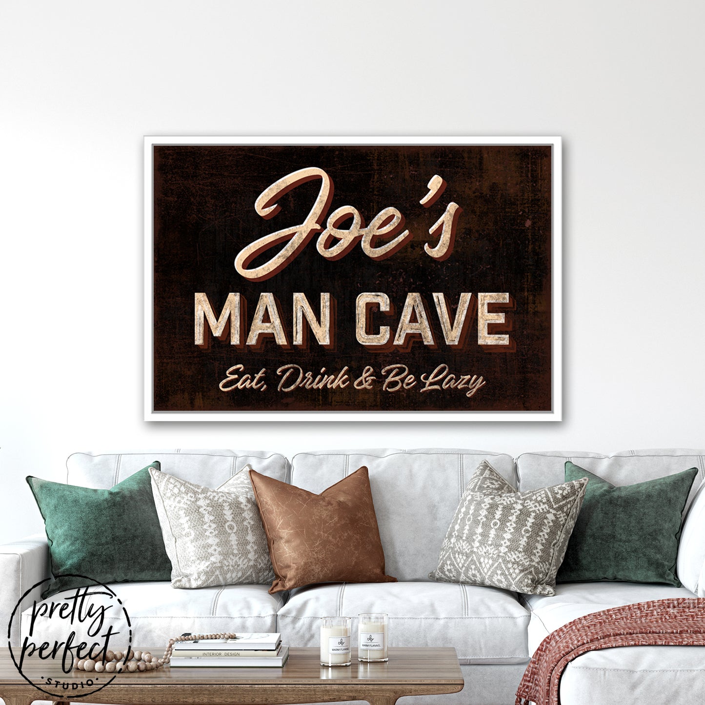 Man Cave Sign - Eat, Drink, & Be Lazy
