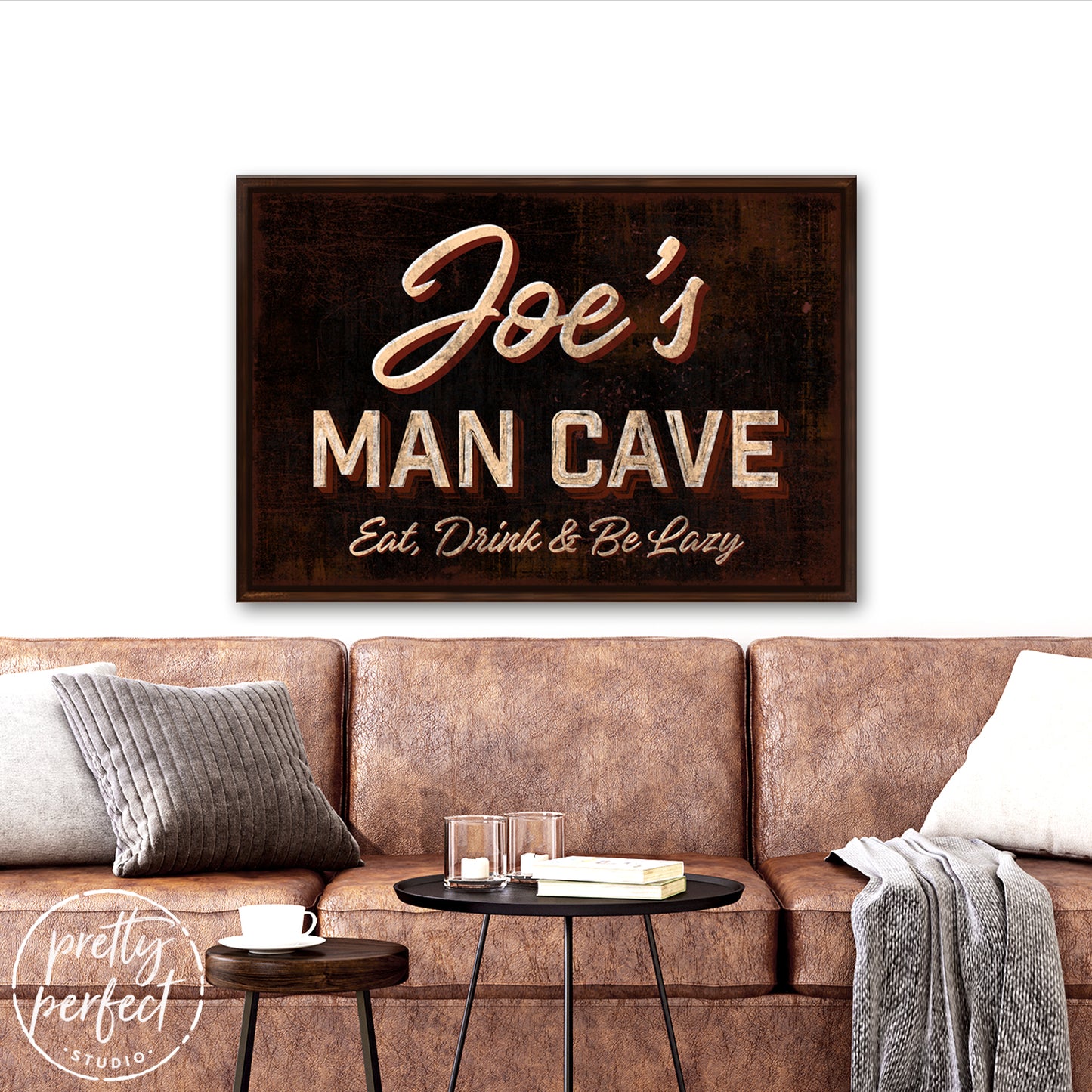 Man Cave Sign - Eat, Drink, & Be Lazy