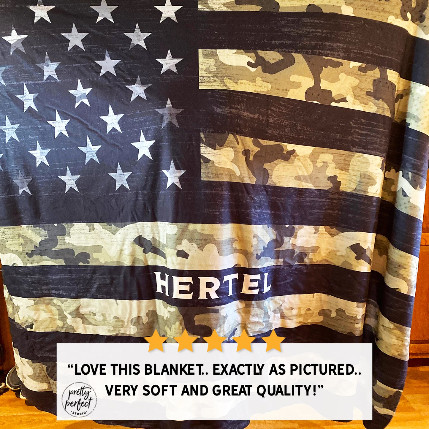 Personalized Military Blanket