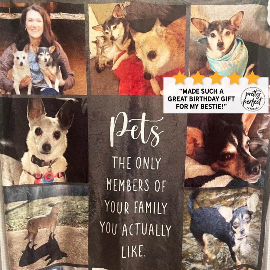 Custom Pet Photo Blanket