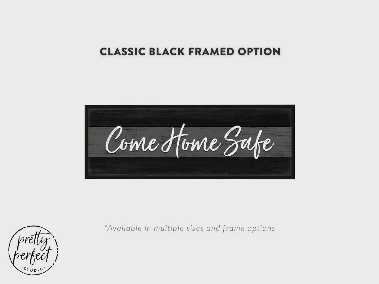 Come Home Safe Canvas Art Sign Product Video – Pretty Perfect Studio