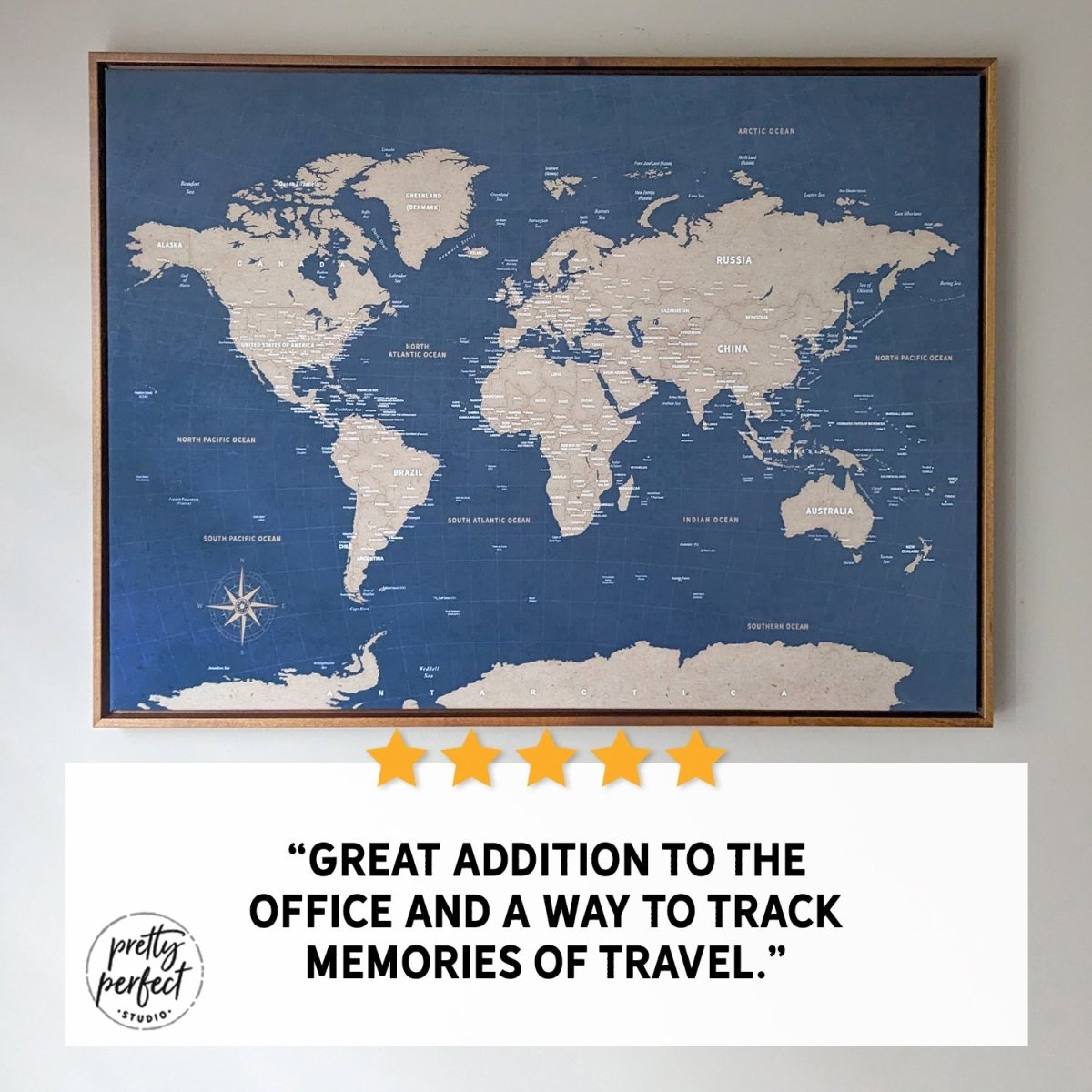 Adventure World Map Personalized Wall Art