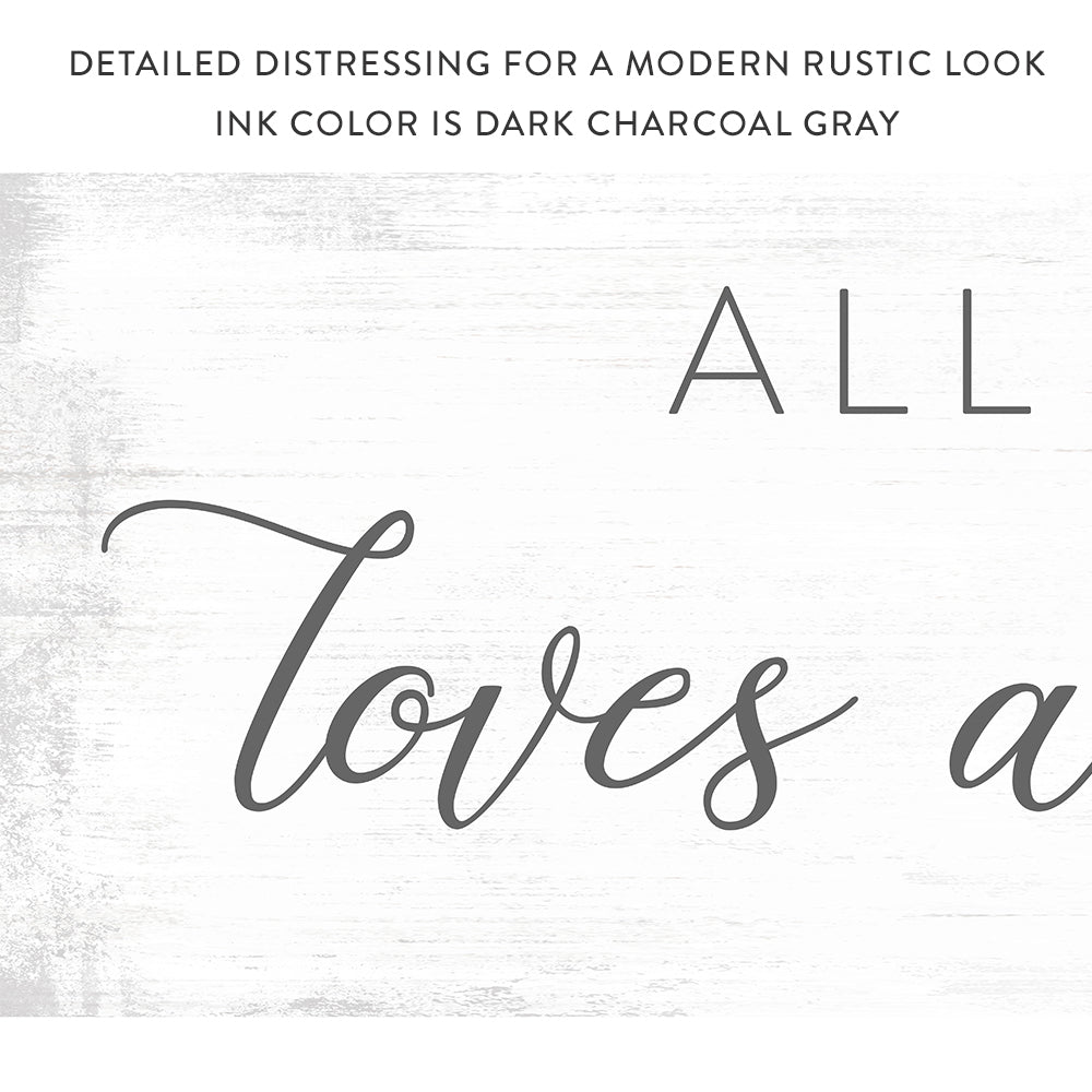 All Of Me Loves All Of You Custom Canvas Art - Pretty Perfect Studio