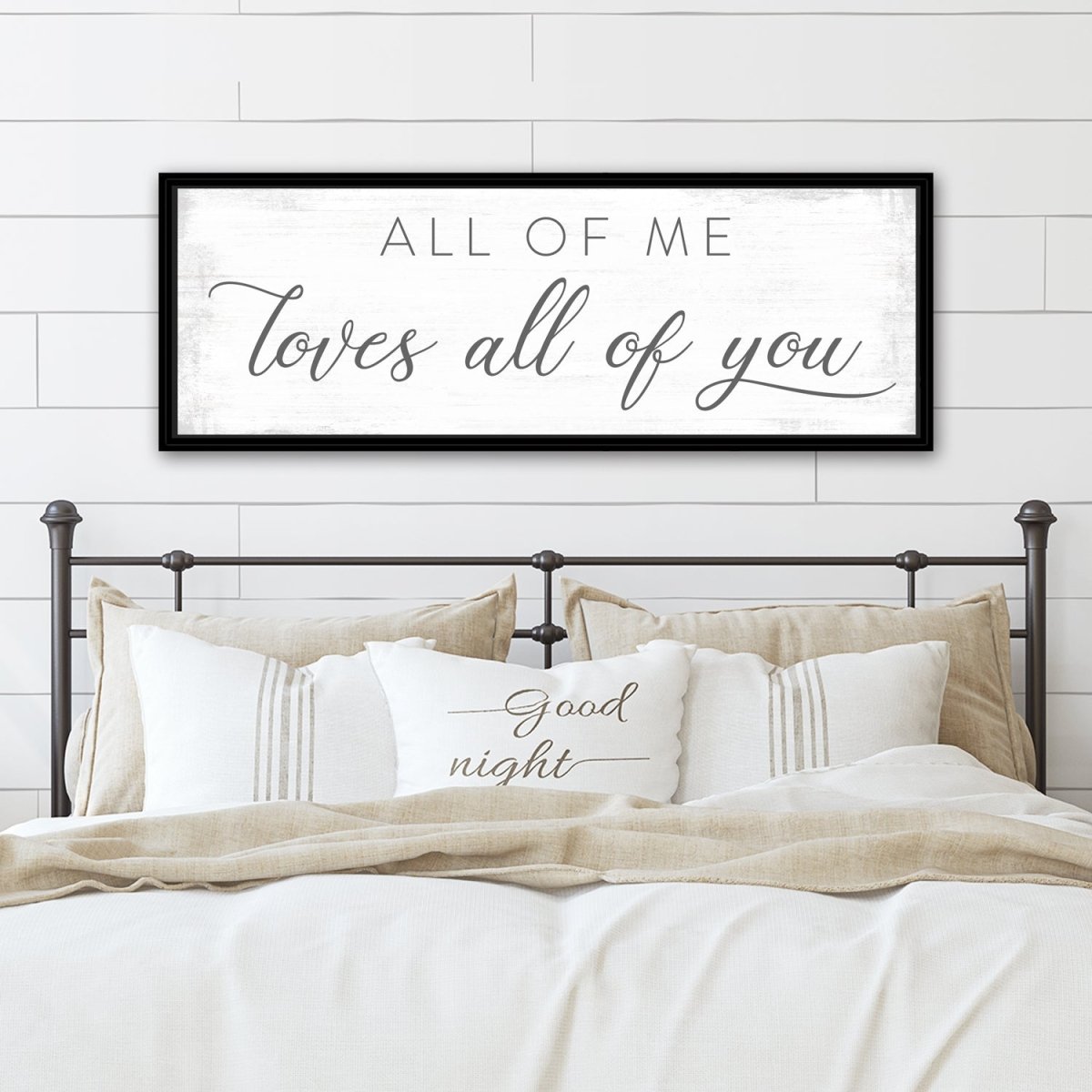 All Of Me Loves All Of You Custom Canvas Art - Pretty Perfect Studio