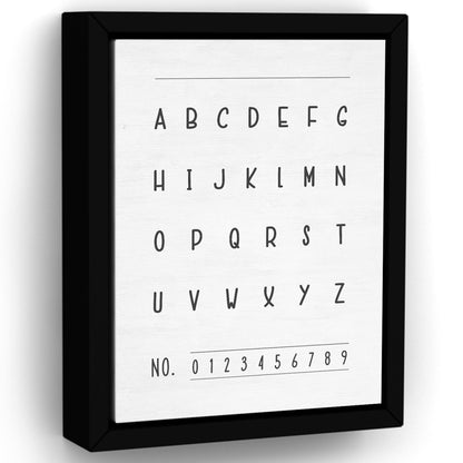 Alphabet & Number Canvas Sign - Pretty Perfect Studio