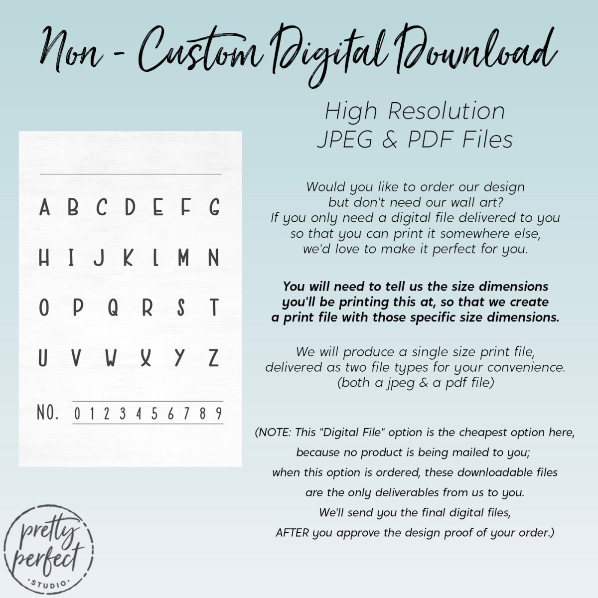 Alphabet & Number Canvas Sign