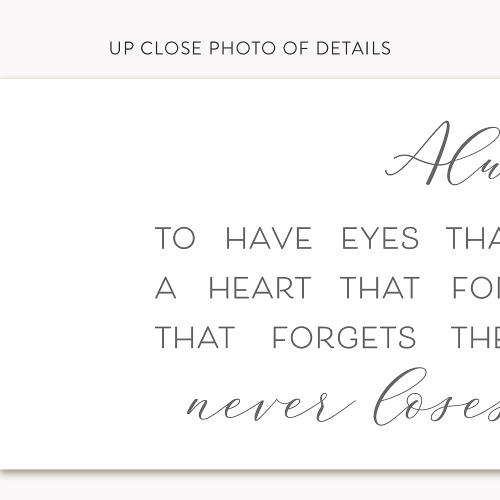 Always Pray To Have Eyes That See The Best In People Canvas Art With Distressed Modern Look - Pretty Perfect Studio
