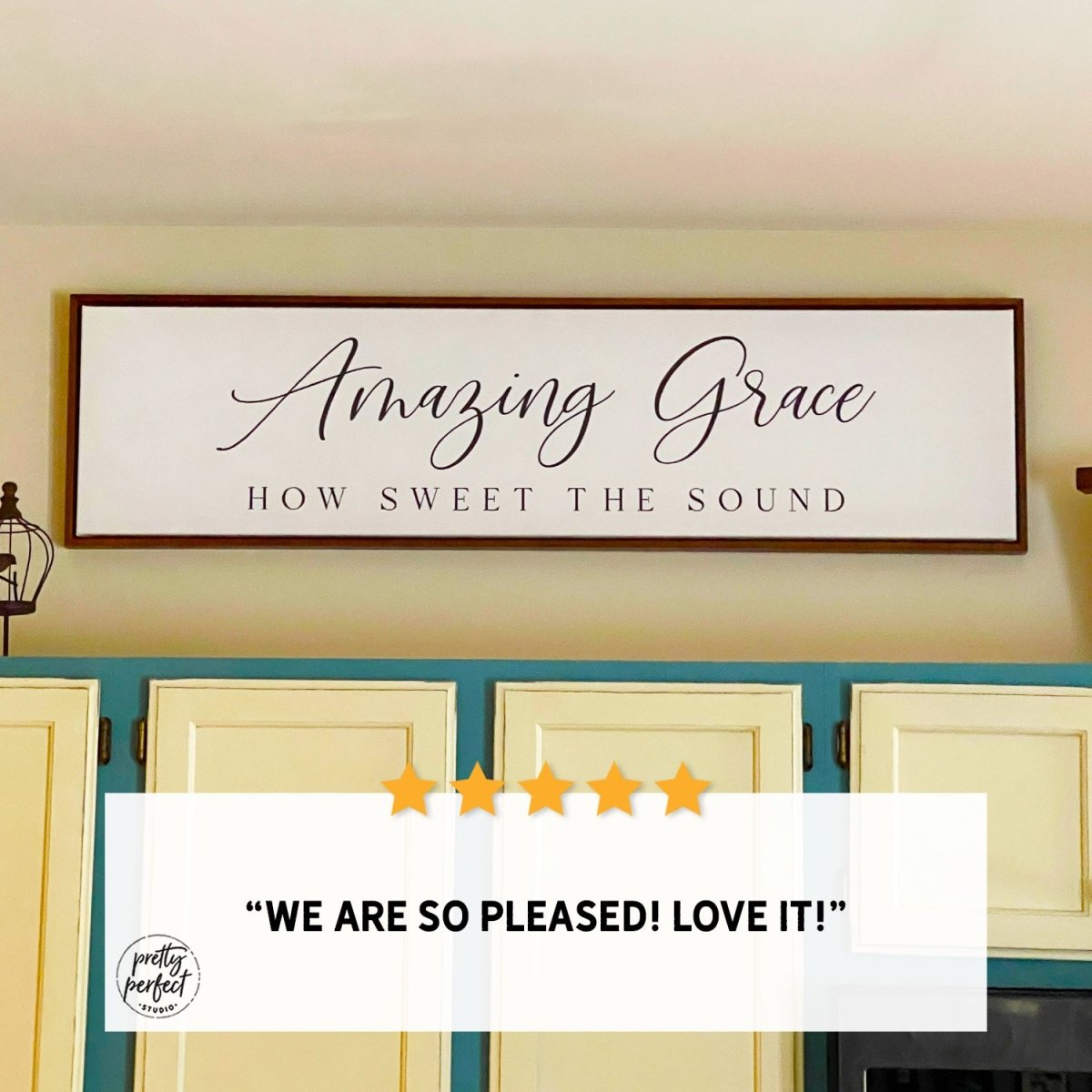 Customer product review for amazing grace sign by Pretty Perfect Studio