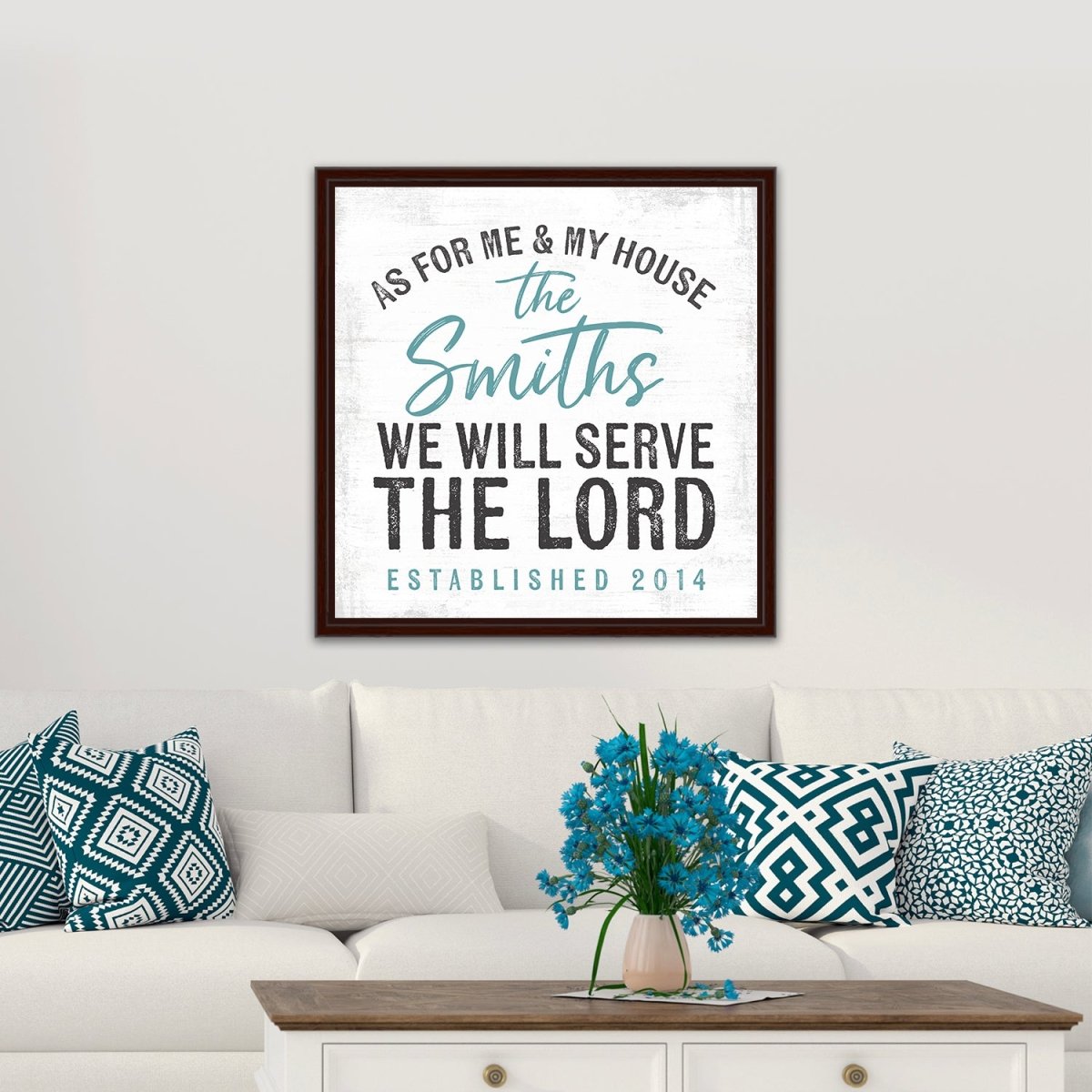 As For Me And My House Sign