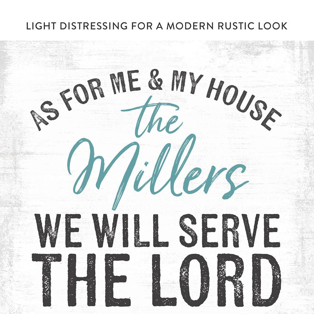 Joshua 24:15 canvas print