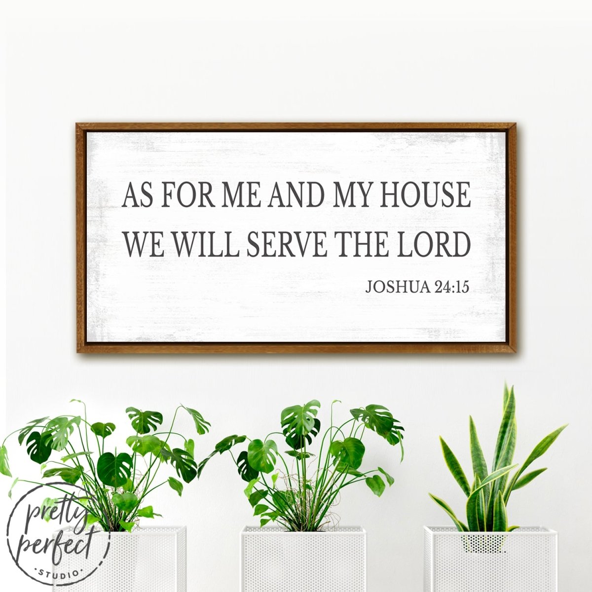 As For Me And My House Sign in Entryway - Pretty Perfect Studio