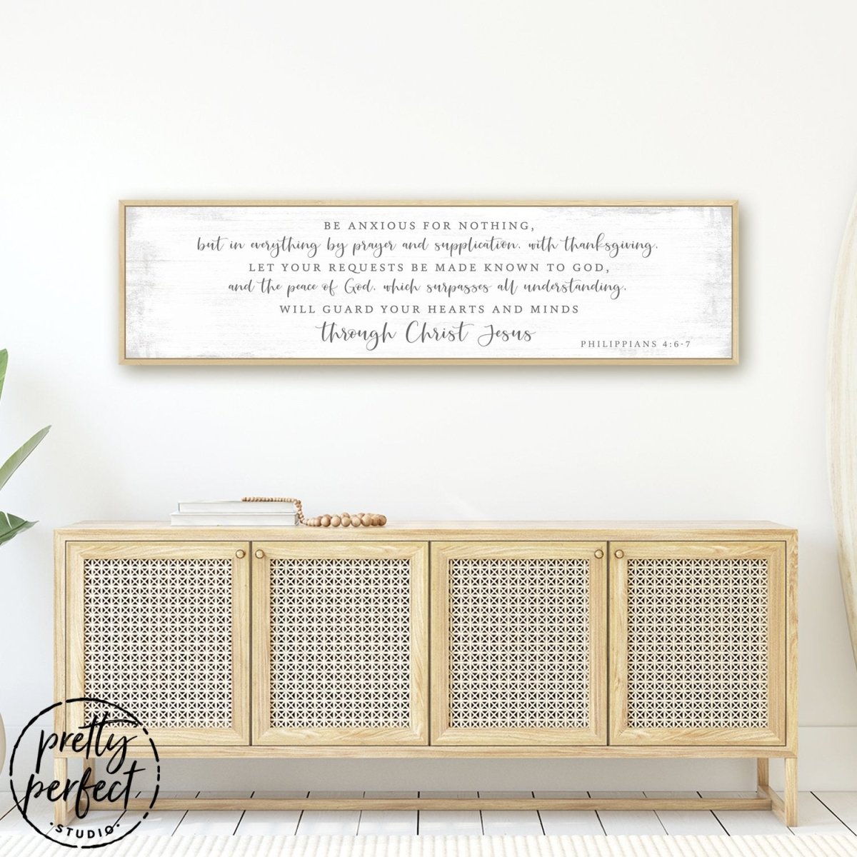 Be Anxious For Nothing Canvas Wall Art freeshipping - Pretty Perfect Studio