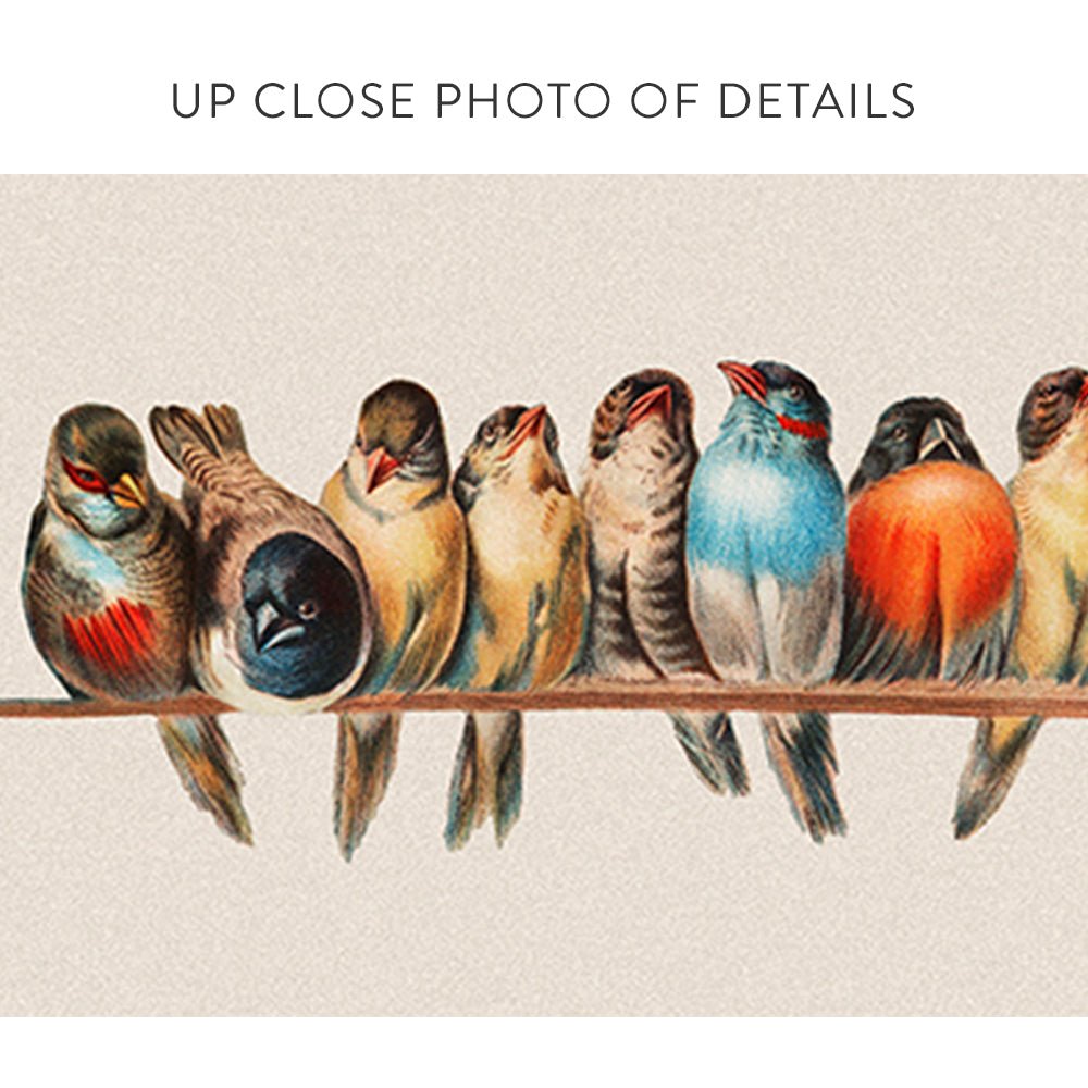Birds On A Wire Canvas Wall Art - Pretty Perfect Studio