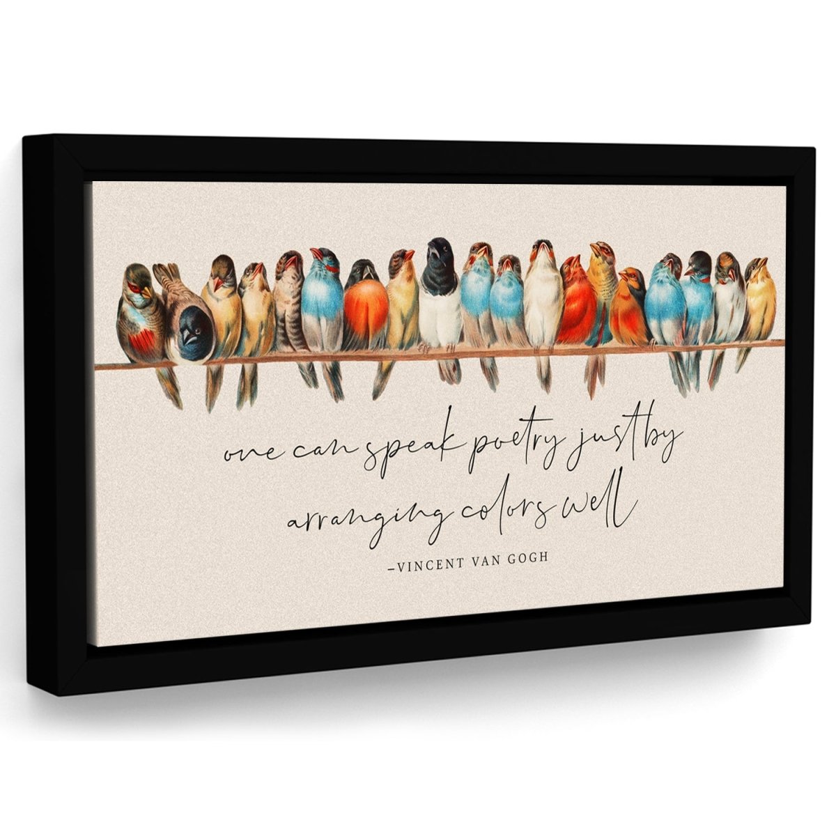 Birds On A Wire Wall Art Canvas - Pretty Perfect Studio