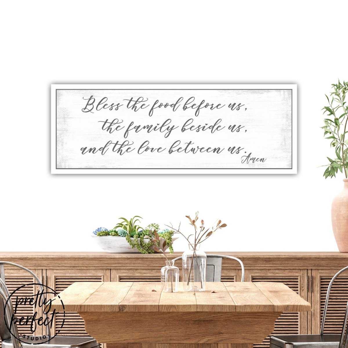Bless the Food Before Us Canvas