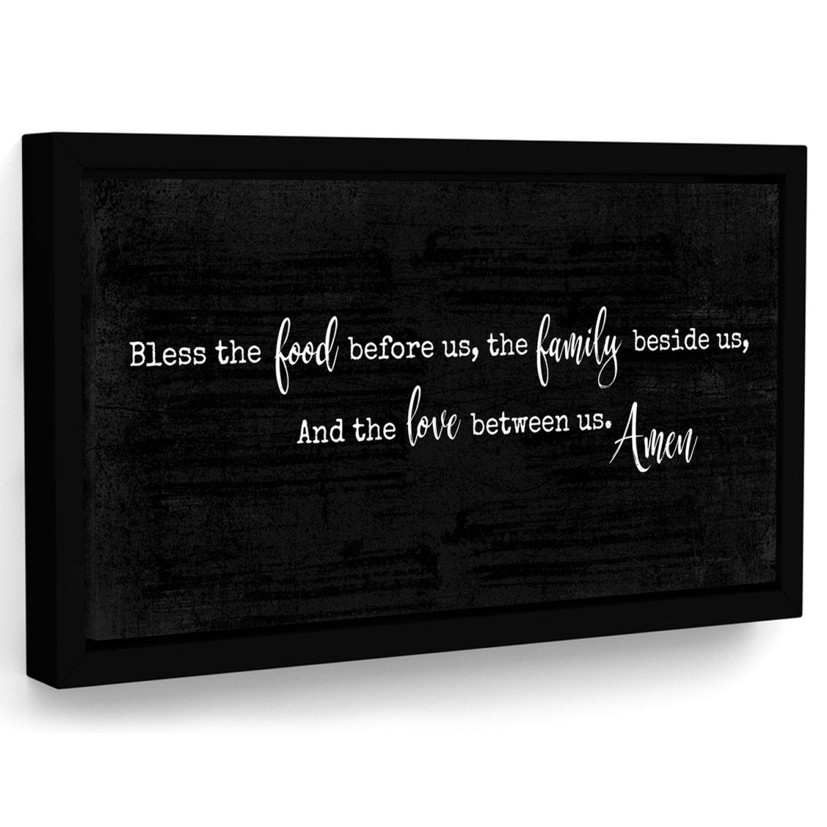 Bless the Food Before Us Canvas Art Sign - Pretty Perfect Studio