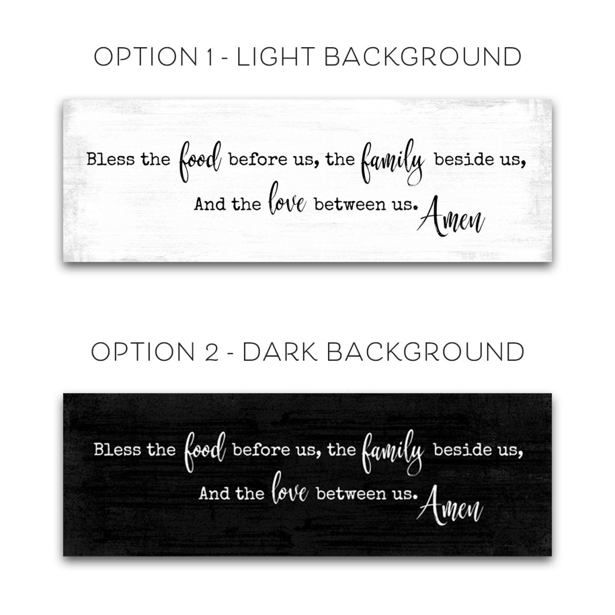 Bless the Food Before Us Wall Decor