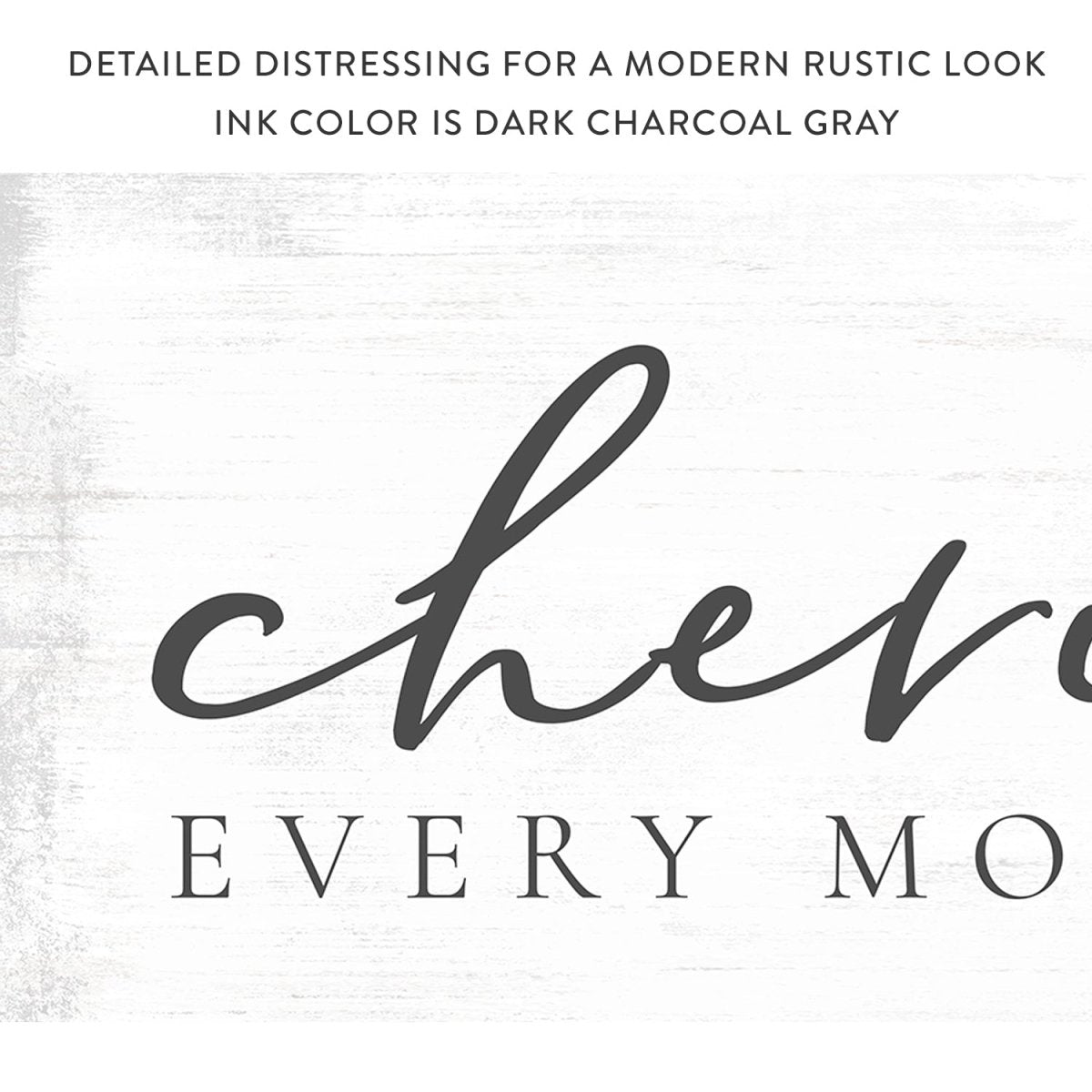 Cherish Every Moment Quote Wall Art - Pretty Perfect Studio