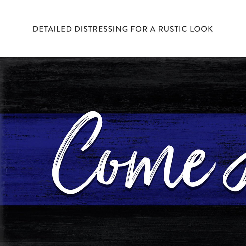 Come Home Safe Canvas Sign for Police Officer - Pretty Perfect Studio