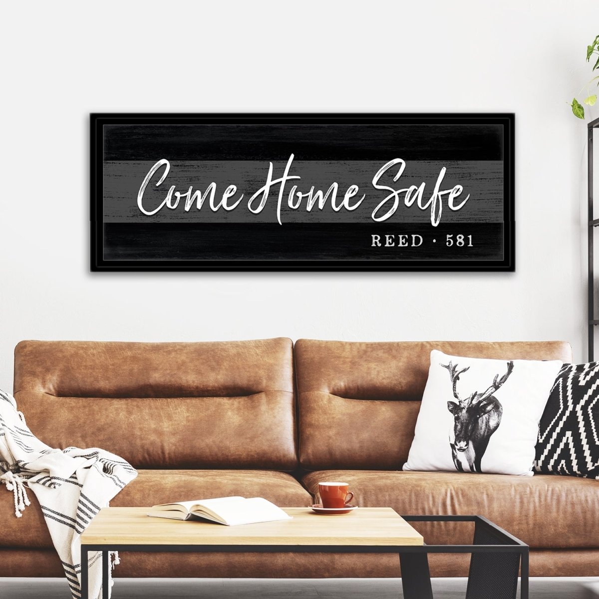 Come Home Safe Personalized for Correctional Officer Above Couch - Pretty Perfect Studio