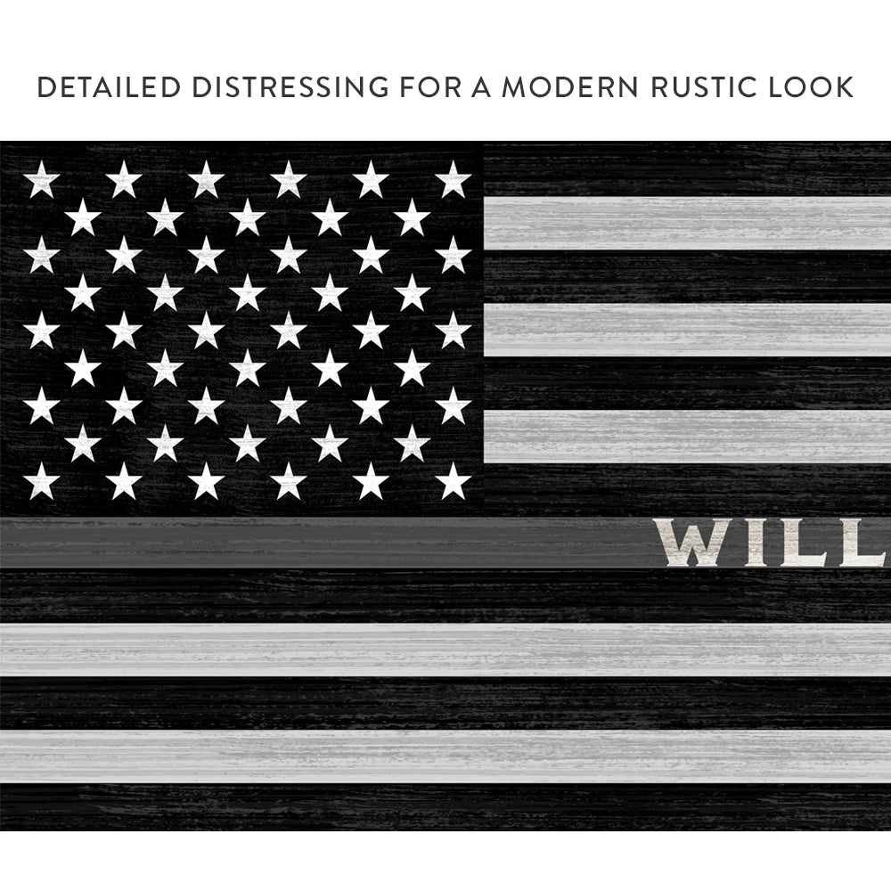 Correctional Officer Wall Art Personalized With Name With Modern Rustic Look - Pretty Perfect Studio