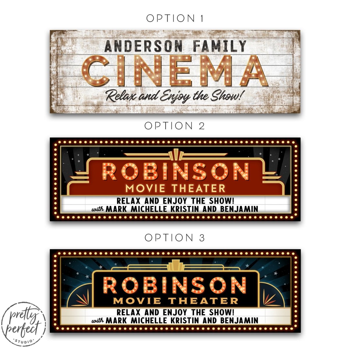 Custom Cinema Sign