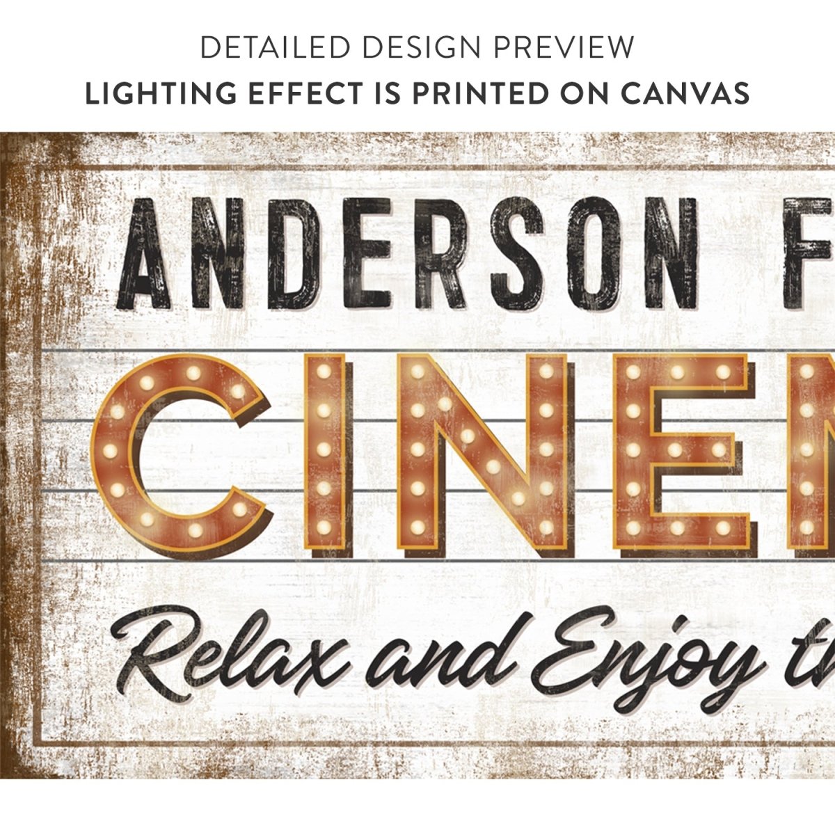 Custom Cinema Sign