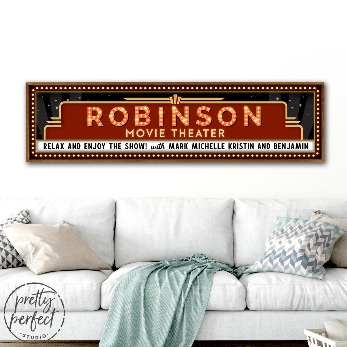Movie Theater Sign for Home - Pretty Perfect Studio