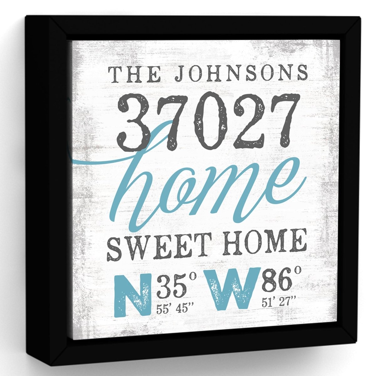 Custom Name Sign With Zip Code & Location - Pretty Perfect Studio