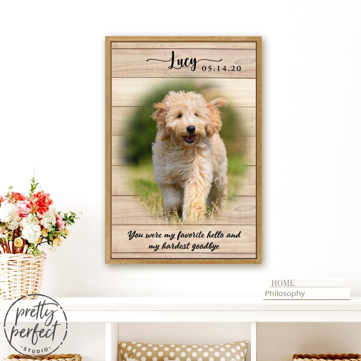 Pet Memorial Canvas Sign - Pretty Perfect Studio