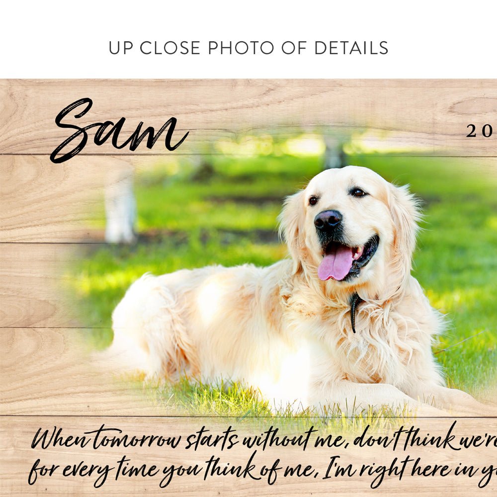 Pet Memorial Canvas Sign - Pretty Perfect Studio