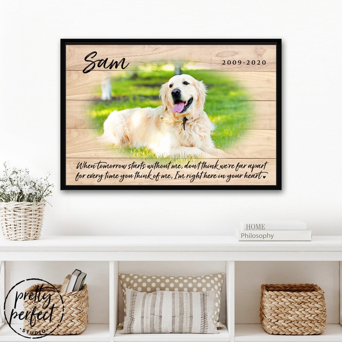 Pet Memorial Canvas Sign - Pretty Perfect Studio