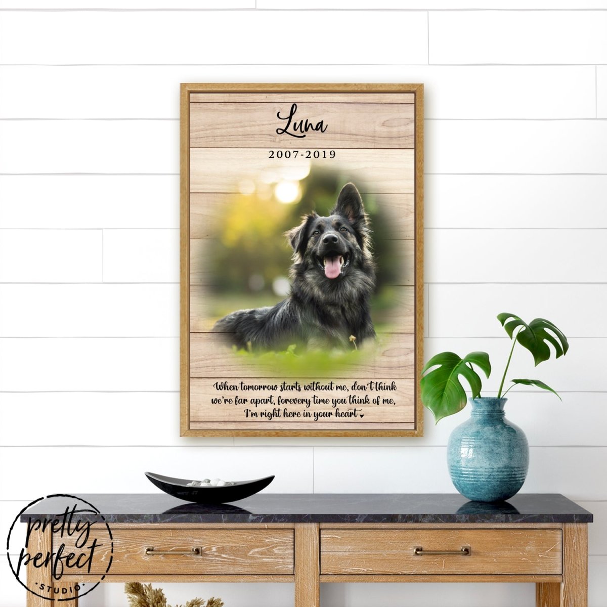 Pet Memorial Canvas Sign - Pretty Perfect Studio