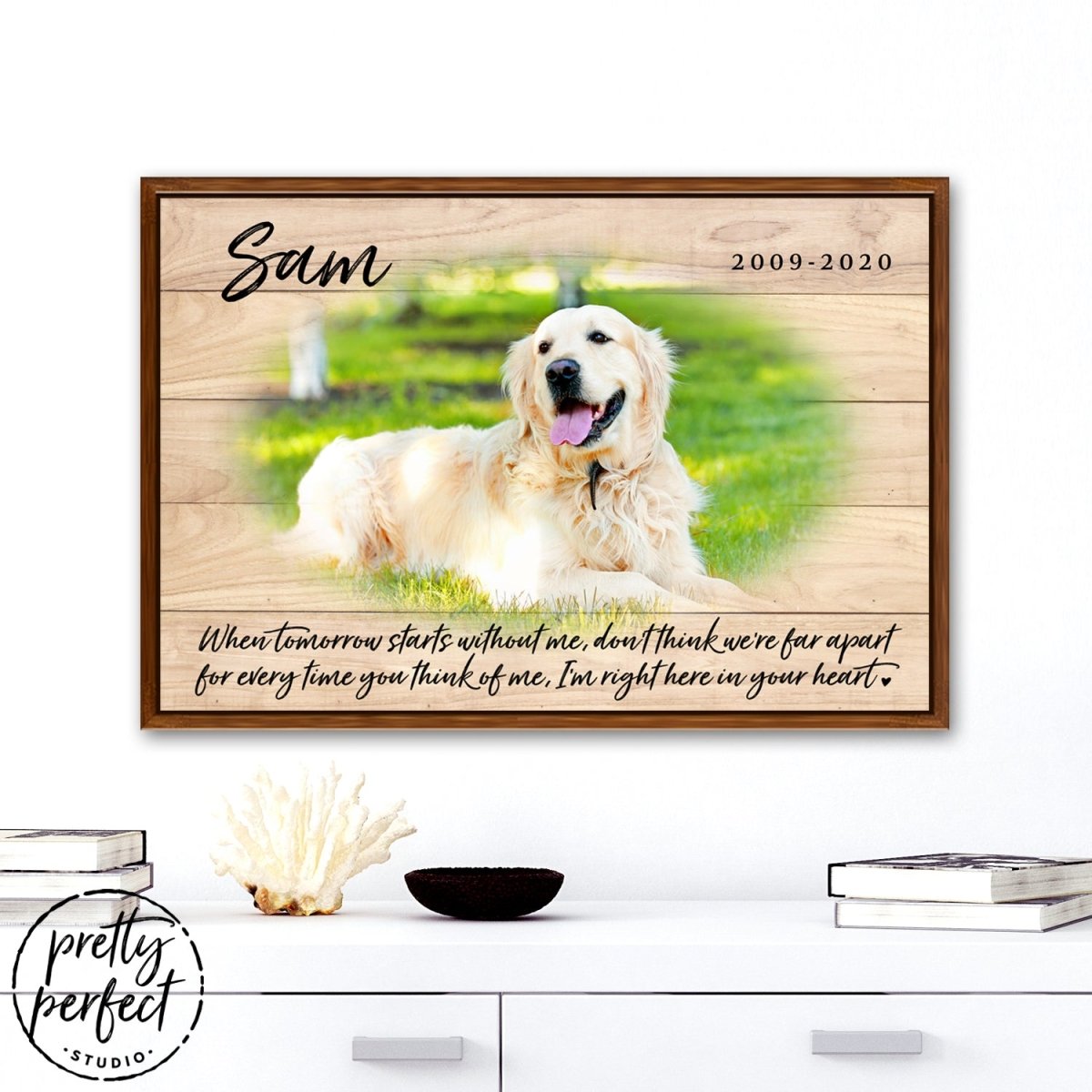 Pet Memorial Canvas Sign - Pretty Perfect Studio