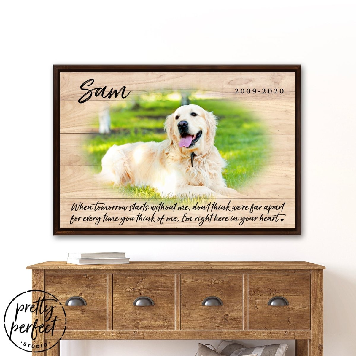 Pet Memorial Canvas Sign - Pretty Perfect Studio