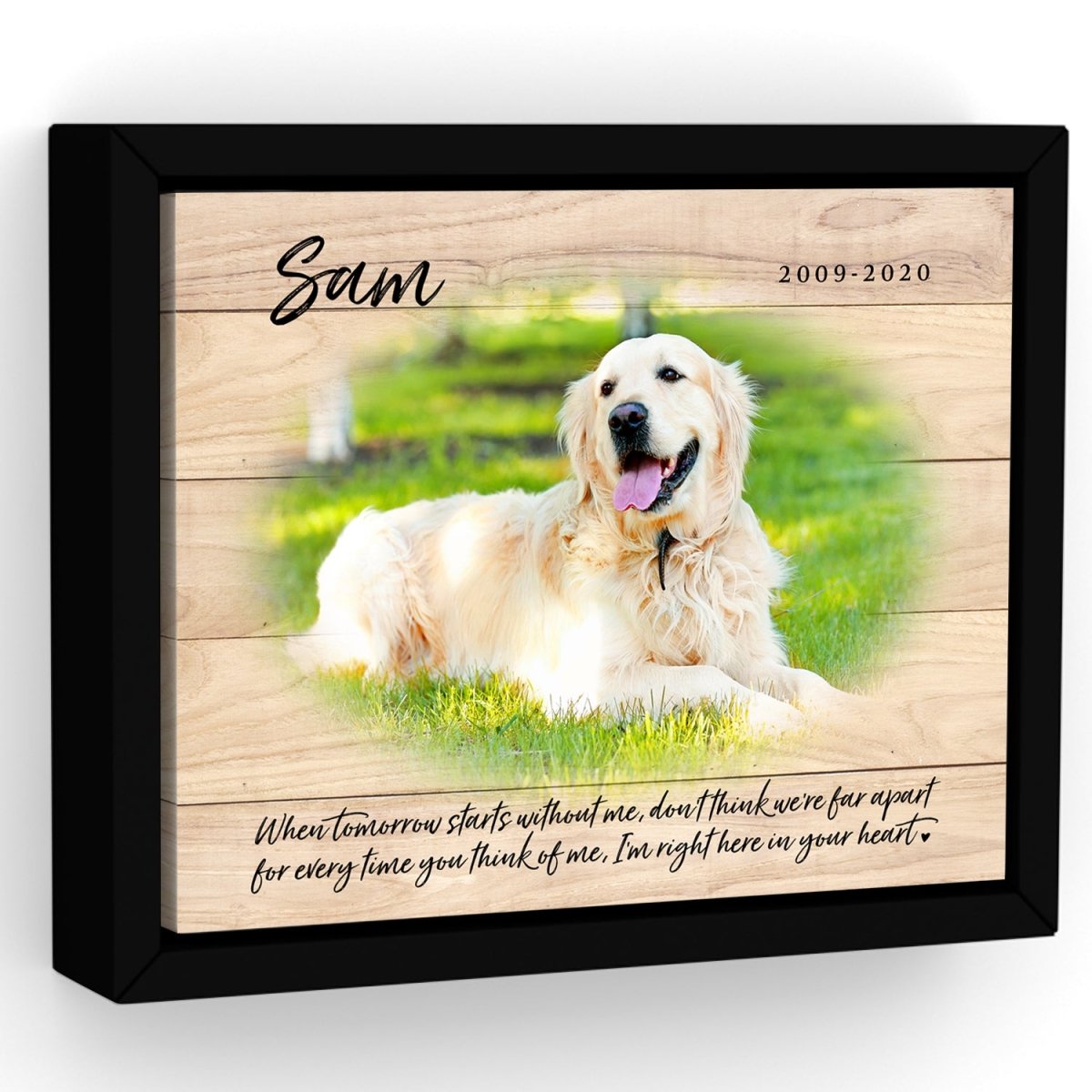 Custom Pet Memorial Canvas Sign - Pretty Perfect Studio