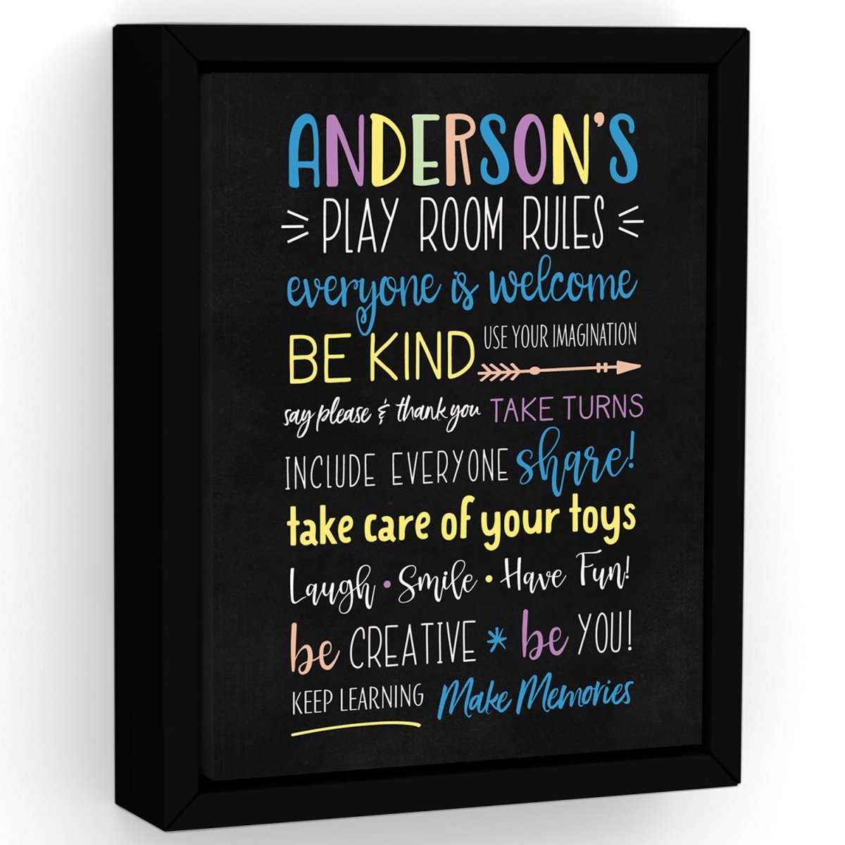 Custom Playroom Rules Sign - Pretty Perfect Studio