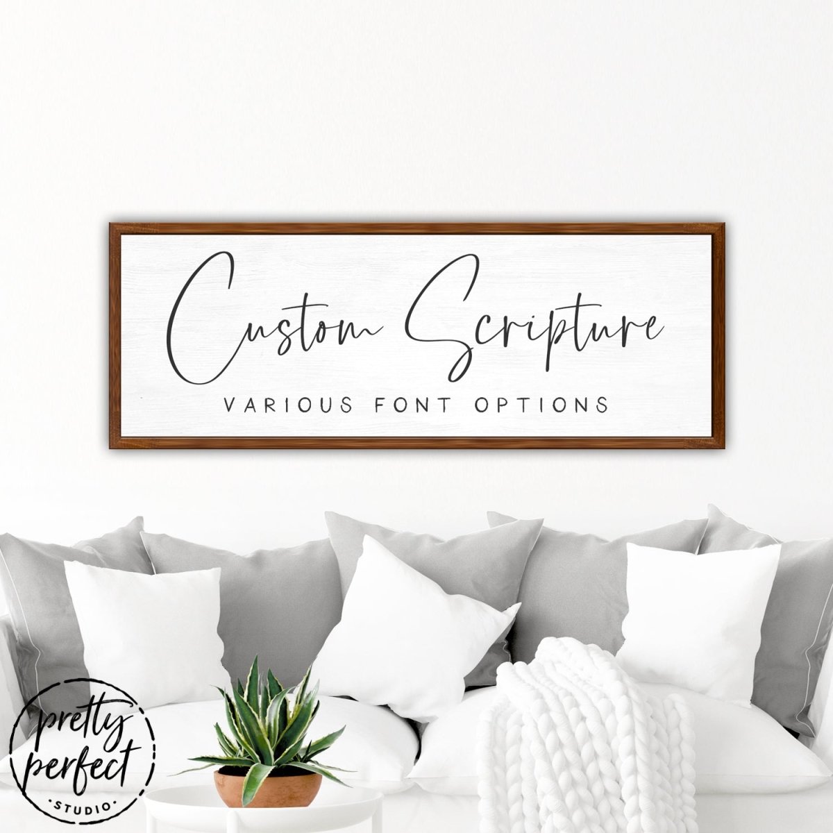 Customized Christian Sign - Pretty Perfect Studio