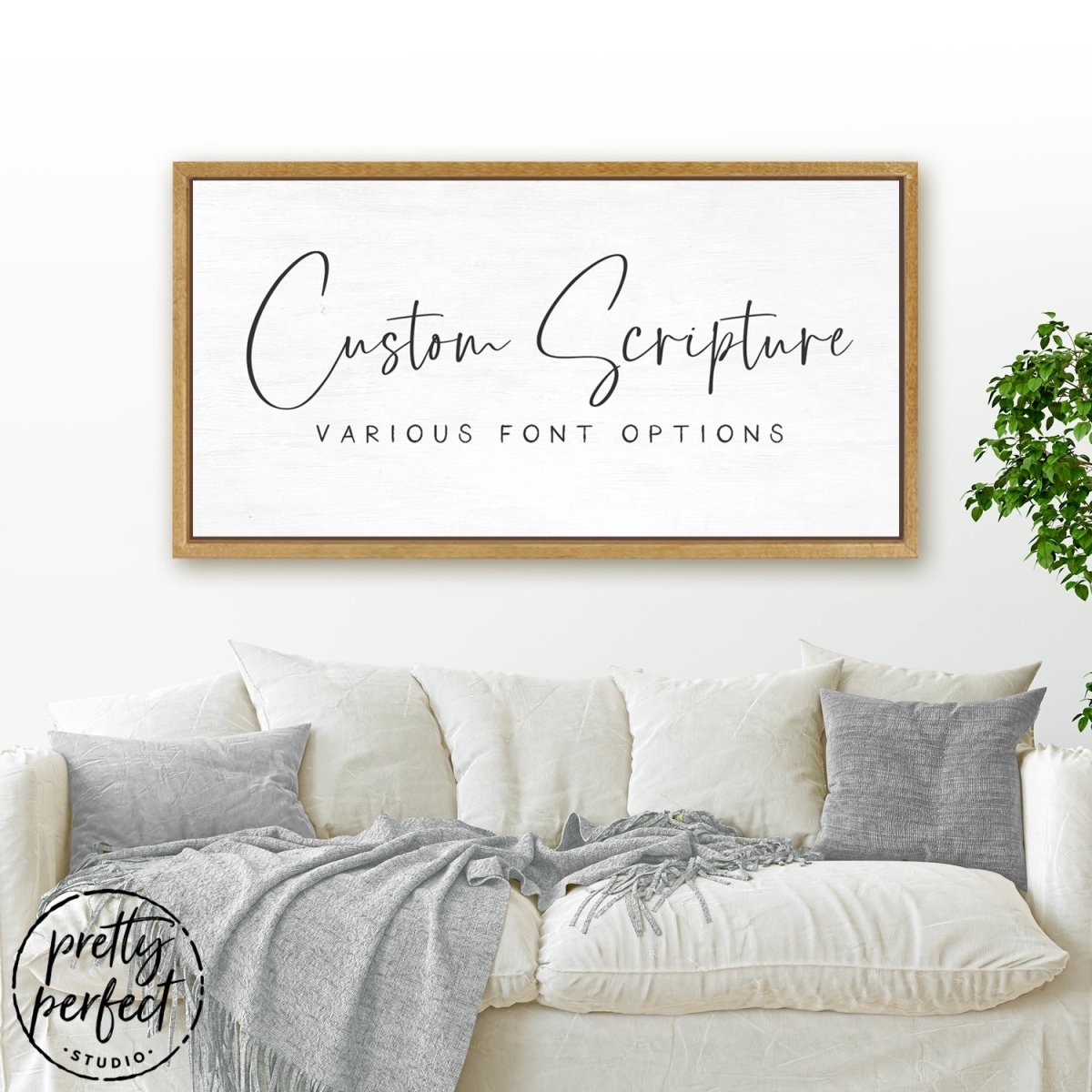 Customized Christian Sign - Pretty Perfect Studio
