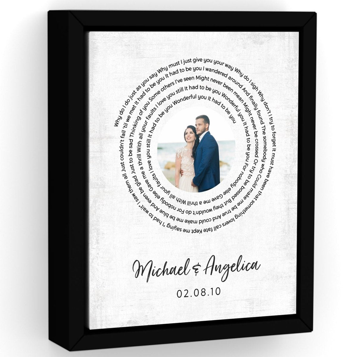 Custom Song Lyric Wall Art With Name and Date - Pretty Perfect Studio